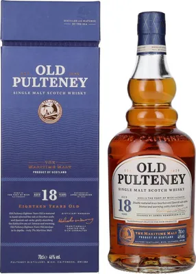 Produktbild von Old Pulteney 18 Jahre - The Maritime Malt - Single Malt Scotch Whisky