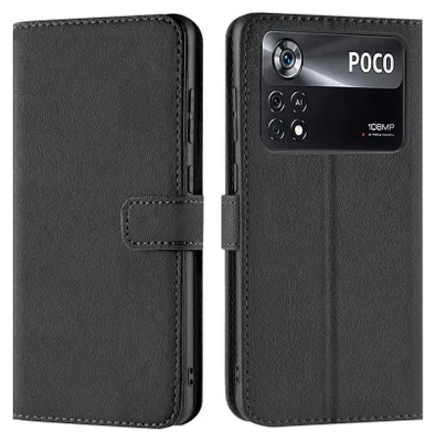 Produktbild von Book Case für Xiaomi Poco M4 Pro Hülle Flip Cover Handy Tasche Schutz Hülle Etui