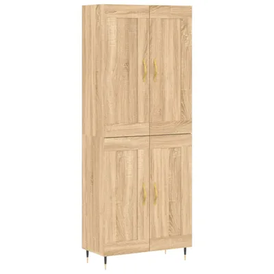 Obrázek produktu pro vidaXL Highboard Sonoma Oak 69,5x34x180 cm výrobek ze dřeva