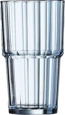 Produktbild von Esmeyer Longdrinkglas "Norvege", 0,32 Liter, stapelbar aus gehärtetem Glas, besonders standfest, Höhe: 125 mm