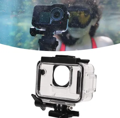 Produktbild von Action-Kameras-Tauchgehäuse, 40 m wasserdichtes Unterwasser-Schutzgehäuse mit Kaltschuh-Schnittstelle für DJI Osmo Action3