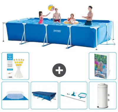 Obrázok produktu pre Obdĺžnikový bazén s rámom – 450 x 220 x 84 cm – 5-dielny, model S119