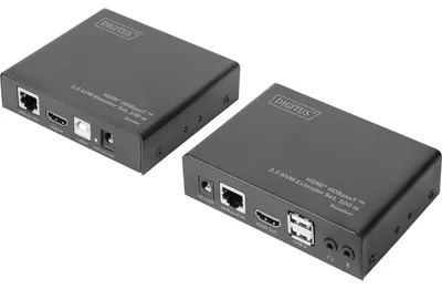 Produktbild von DIGITUS HDMI HDBaseT 2.0 KVM Extender Set, 100 m