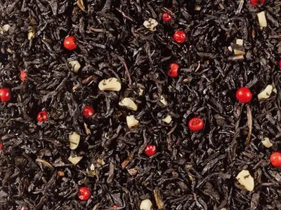 Produktbild von 1 kg Schwarzteemischung Süßes Marzipan aromatisiert