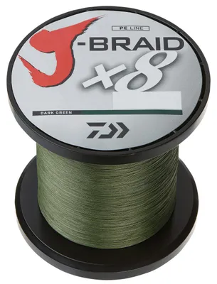 Obrázok produktu pre 25m pletená šnúra Daiwa J-Braid X8 Green WUNSCHLÄNGE , priemer na mm:0,13