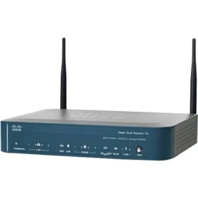Produktbild von Cisco SRP547W, 802.11n, 10/100/1000Base-T(X), Ethernet (RJ-45), ADSL, HTTP, HTTPS, SNMP1, SNMP2, SNMP3