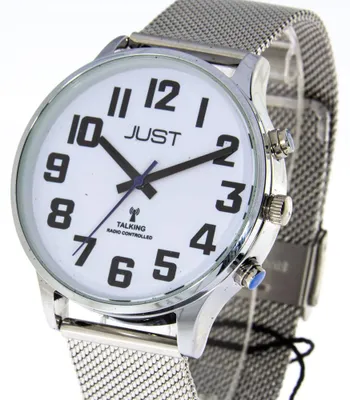 Produktbild von Just Funkuhr Sprechende Uhr Milanaiseband