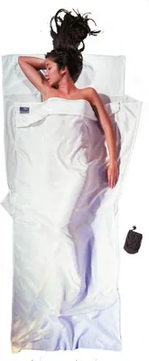Produktbild von Cocoon Reiselaken Aus Seide Und ägyptischer Baumwolle Weiß 220 x 90 cm Weiß 220 x 90 cm