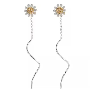 Produktbild von Ohrschmuck Damenohrringe Ohrhaken Ohrringe Blume Sonnenblume GESCHENKIDEE, Sterlingsilber 925, inklusive Geschenkschachtel