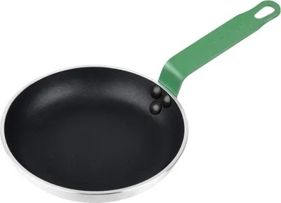 Obrázek produktu pro Pánev Hygiplas Teflon Platinum Plus s nepřilnavým povrchem 200 mm, zelená rukojeť