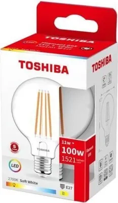 Produktbild von led toshiba Glühbirne g95 e27 11w 2700k