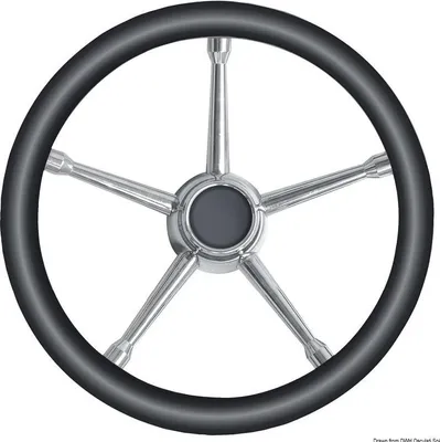 Image de Volant de yacht Ø350 mm, polyuréthane souple, acier inoxydable Osculati 45.135.01