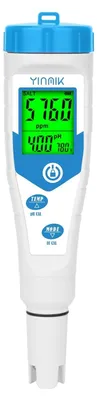5-in-1 pH-/EC-/TDS-Tester für Wasser, Aquarium, Pool