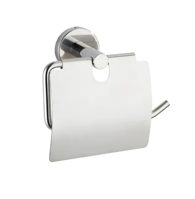 Produktbild von WENKO Toiletten Papier Halter Edelstahl WC Klo Rollen Deckel Bad modern BOSIO