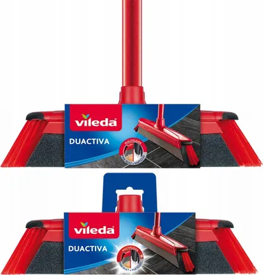 Image de Vileda DuActiva Classic Brosse 2 en 1 avec éponge + recharge de brosses Vileda DuActiva
