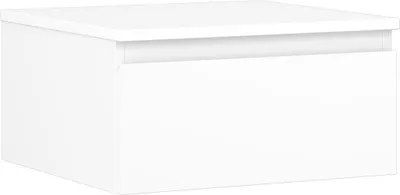 Produktbild von Mexen Orio Badezimmerschrank für Waschbecken 50 cm mit Arbeitsplatte, 1 Schublade, weiß matt - 91A10-05023-1-BFC01