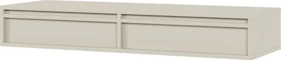 Produktbild von Selsey Evo - Schminktisch hängend mit 2 Schubladen, Graubeige, 110 cm