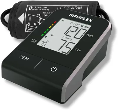 Produktbild von Blutdruckmessgerät Oberarm – Präzises Blutdruck Messgerät mit WHO-Klassifikation – Pulsmesser & Arrhythmie-Erkennung – USB-C