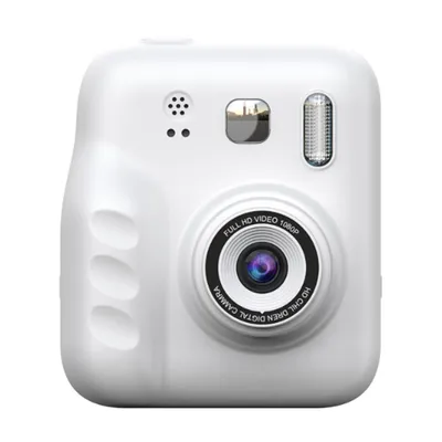 Produktbild von ZELURXX  Kinderkamera HD Dual Lens Weiß 2.0 Zoll IPS Bildschirm mit Farbdruckpapier