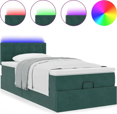 Immagine prodotto di Struttura Letto Pouf con Materasso 90x190 cm in Velluto