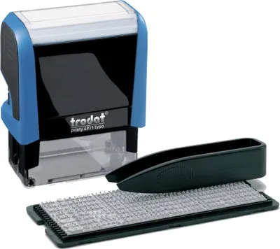 Produktbild von trodat Textstempelautomat Typo Printy Set 4911 3 Zeilen