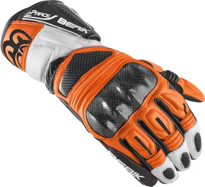 Produktbild von Berik Namib Pro Motorradhandschuhe, schwarz/weiß/orange, XS