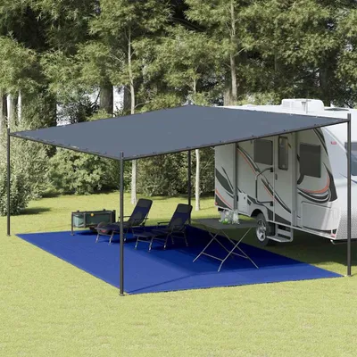 Zdjęcie produktu dla vidaXL Dywan namiotowy 400x700 cm niebieski HDPE