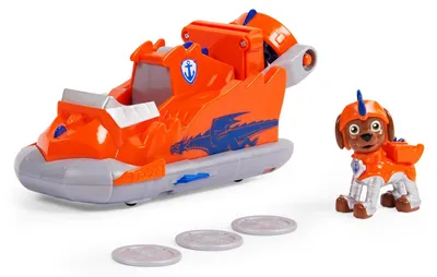 Produktbild von Rescue Knights Basis Fahrzeug Spielzeugauto von mit Welpenfigur Spielzeug geeignet für Kinder ab 3 Jahren Zuma