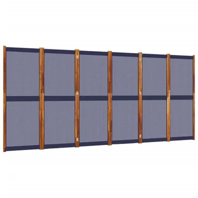 Zdjęcie produktu dla vidaXL 6-częściowy. Paravent ciemnoniebieski 420x180 cm