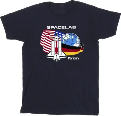 Produktbild von NASA - "Space Lab" T-Shirt für Herren BI48844 (XXL) (Marineblau)