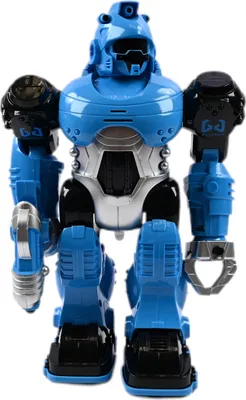 Zdjęcie produktu dla Robot Chodzi Strzela Świeci Niebieska Figurka