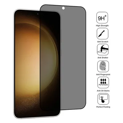 Immagine prodotto di Per Samsung Galaxy S23+ Plus 3D Privacy Anti Spy Display Full LCD H9 Tempered Glass Film Armoured Sides