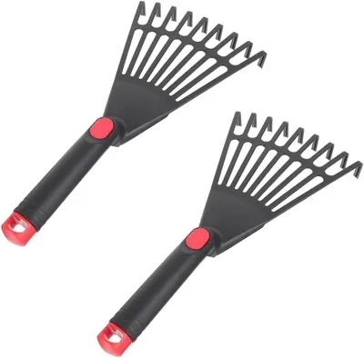 Imagen del producto de Juego de 2 rastrillos manuales para jardín y balcón