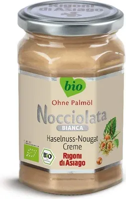 Produktbild von Rigoni di Asiago - Nocciolata Bianca - 6x 270g | Nuss Nougat Creme | Haselnusscreme ohne Palmöl | Nuss Nougat Creme ohne Palmöl | Brotaufstrich