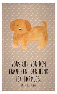 Produktbild von Mr. & Mrs. Panda Handtuch Hund Flauschig - Hundeglück - Geschenk, Kleines, Frauchen, Witzig, Sprüche, Klein, Hundebesitzer, Hunde, Gästetuch, Gäste-WC, baumwolle