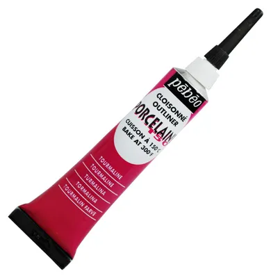Obrázok produktu pre Pebeo Porcelaine 150 reliéfna kontúra na porcelán 20 ml - Turmalínová červená