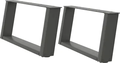 Obrázok produktu pre vidaXL Nohy konferenčného stolíka v tvare U 2 ks. Antracit 60x(30-31) cm Oceľ