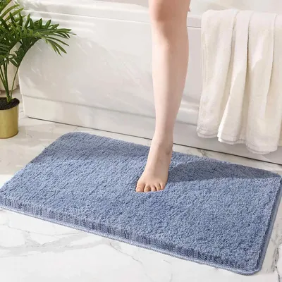Obrázek produktu pro Koupelnová předložka,  měkká, pohodlná, savá, mikrovlákno, koupelnová předložka na podlahu v koupelně, vana, 40 x 60 cm