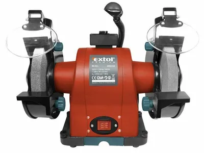 Zdjęcie produktu dla EXTOL-PREMIUM Szlifierka stołowa dwutarczowa 520W, 200x16xW 25mm, EXTOL PREMIUM, BG 52L, 8892120