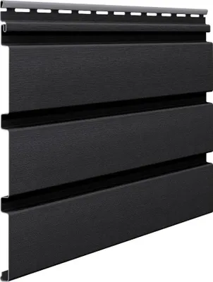 Produktbild von VILO Kunststoffpaneele - Deckenpaneele für Innen und Außen, Dachpaneele - Holzoptik - Graphit, Lange 2,7 m, 10 Stück, SV-08