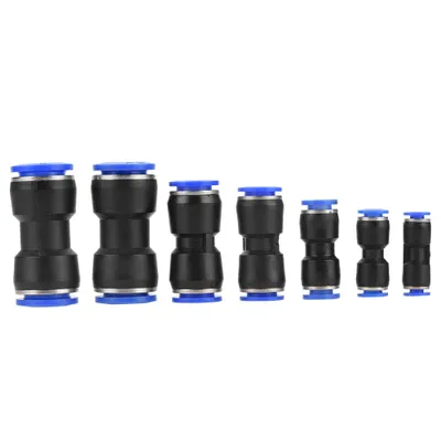 Image de 35Pcs OD 4/6/8/10/12/14/16mm Air Hose Pneumatic Straight Connector Air Push Quick Fittings