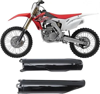 Image de Kit de cache avant noir pour motos