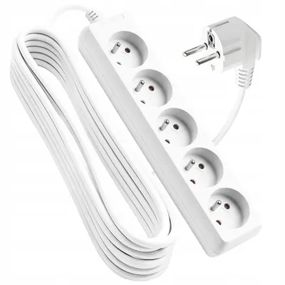 Produktbild von Vayox Verlängerungskabel VA0308-3 | 3M | 5 Steckdosen | 10A | IP20 | Weiß