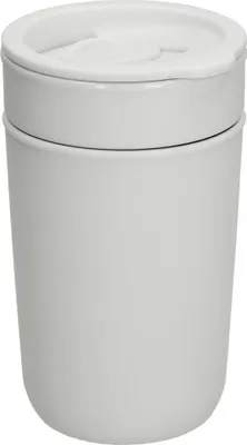 Produktbild von Kaffeebecher 'Palermo' 360 ml - spülmaschinengeeigneter Kaffeebecher to go mit Keramik-Innenbecher - creme