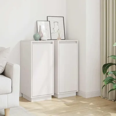 Image de Commode en bois massif de pin avec 2 portes