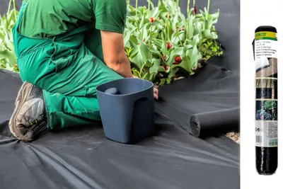 Produktbild von Unkrautvlies 8 x 1,5 m = 12 m², Anti-Unkrautvlies luftdurchlässig wasserdurchlässig, zur Abdeckung der Erde gegen Unkrautwuchs, Unkrautbekämpfung