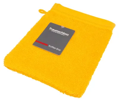 Produktbild von Traumschloss Frottier-Line Waschhandschuh 16 x 21 cm gelb Flauschig weich & angenehm zur Haut