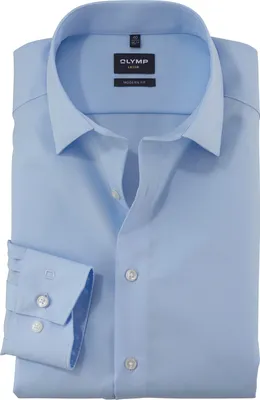 Produktbild von Olymp Hemd hellblau Modern Fit einfarbig