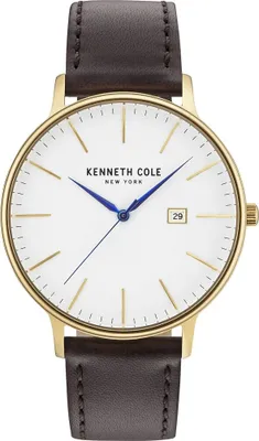 Produktbild von Kenneth Cole New York Herren Uhr Armbanduhr Leder KC15059005