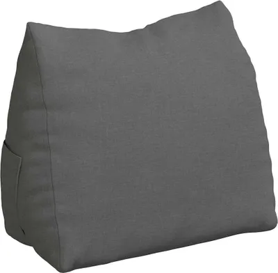 Image de vidaXL Coussin dorsal gris foncé 60 x 20 x 50 cm Tissu